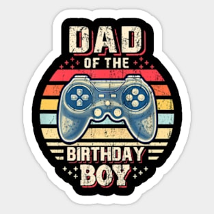 Dad of the Birthday Video Gamer Birthday Sticker